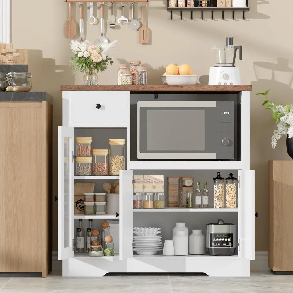 Glass Door Microwave Cabinet - Buy Online at Futura’s Studio