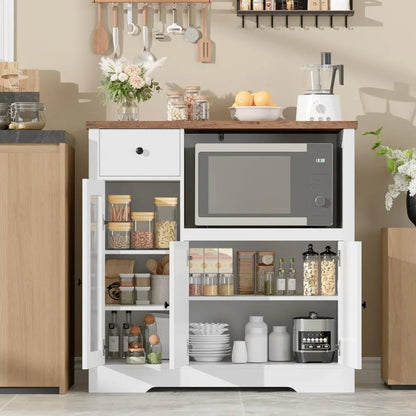 Glass Door Microwave Cabinet - Buy Online at Futura’s Studio