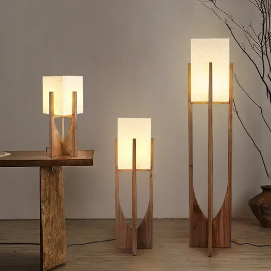 Hinoki Wood Table & Floor Lamp - Buy Online at Futura’s Studio