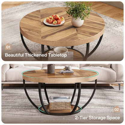 Indus Round Coffee Table - Buy Online at Futura’s Studio