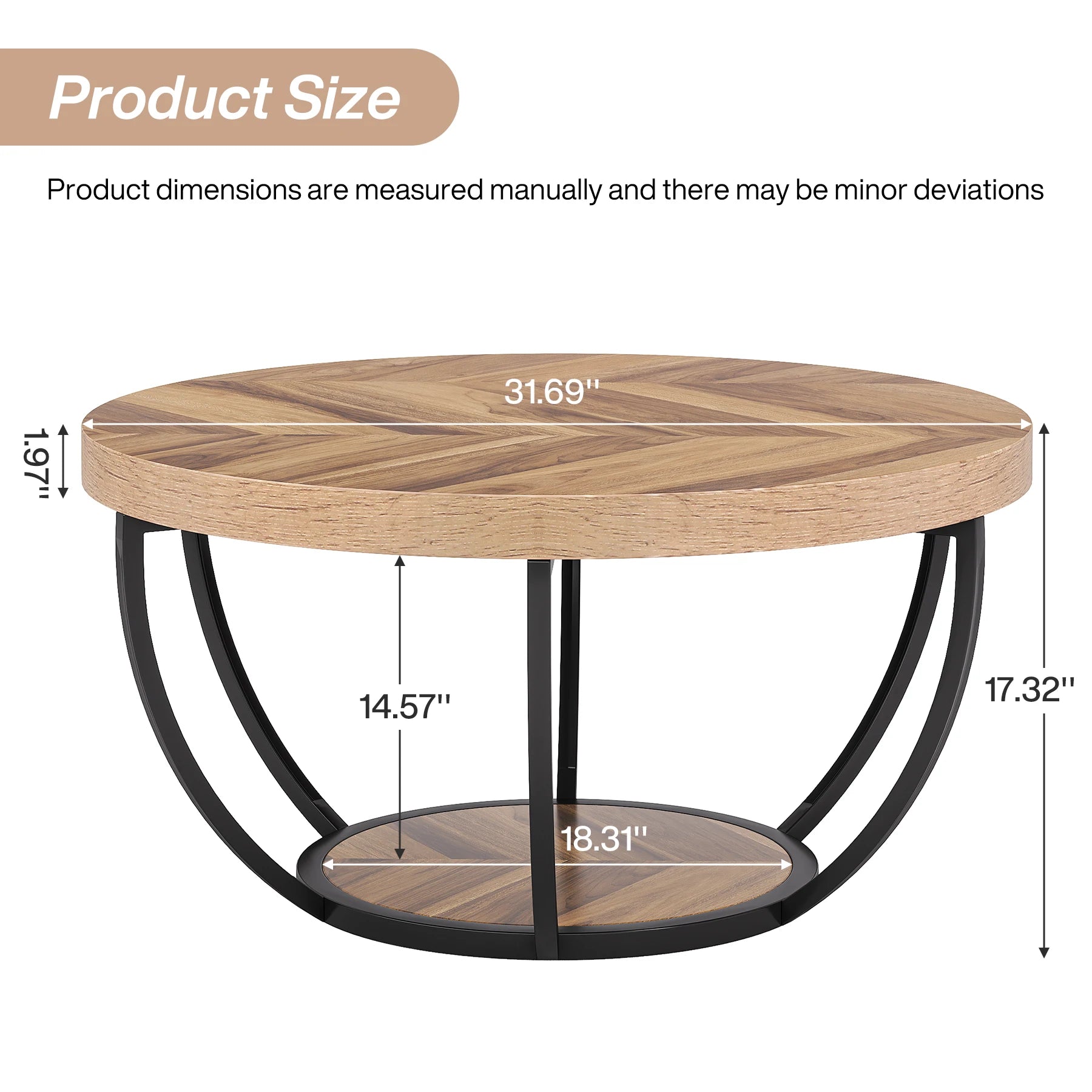 Indus Round Coffee Table - Buy Online at Futura’s Studio