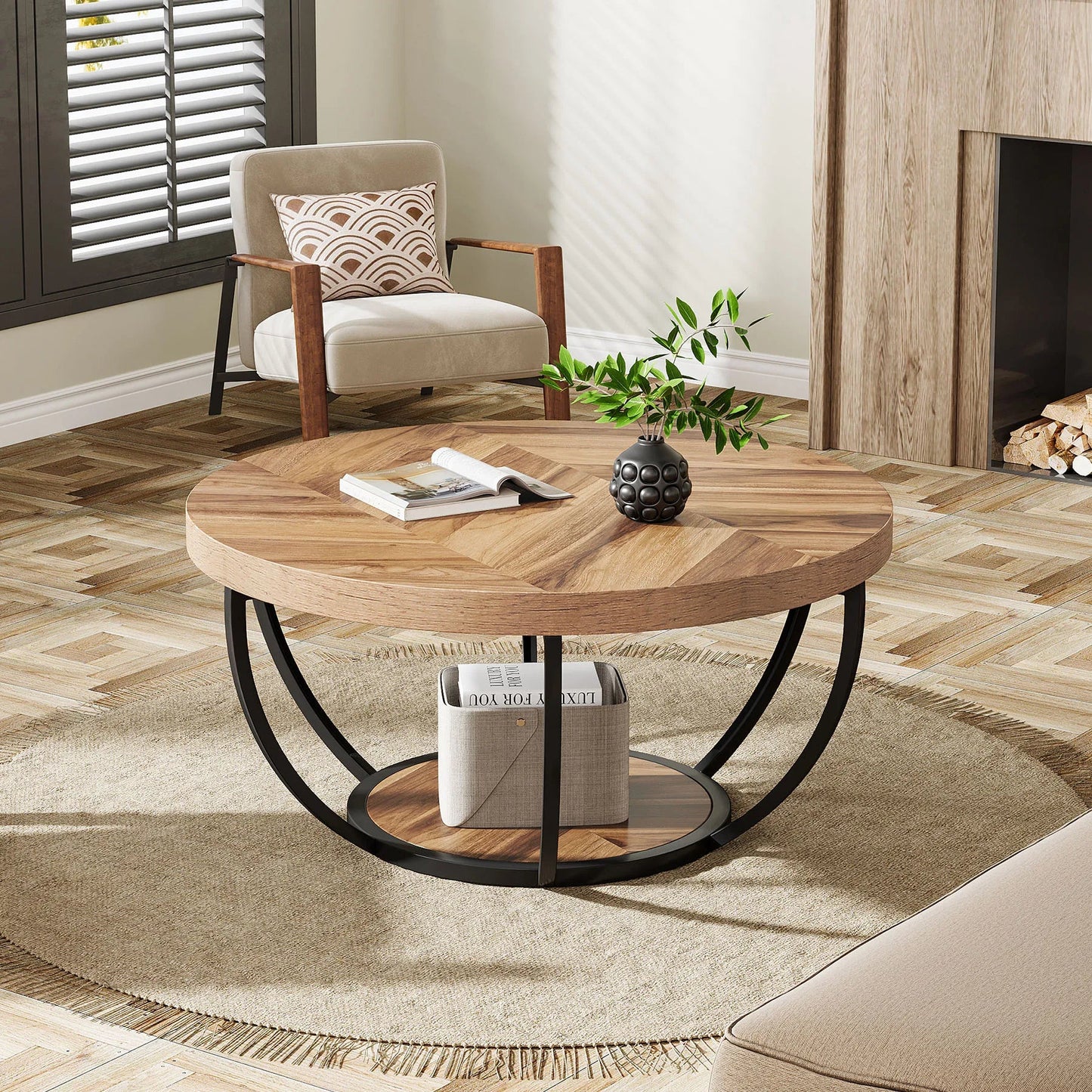 Indus Round Coffee Table - Buy Online at Futura’s Studio