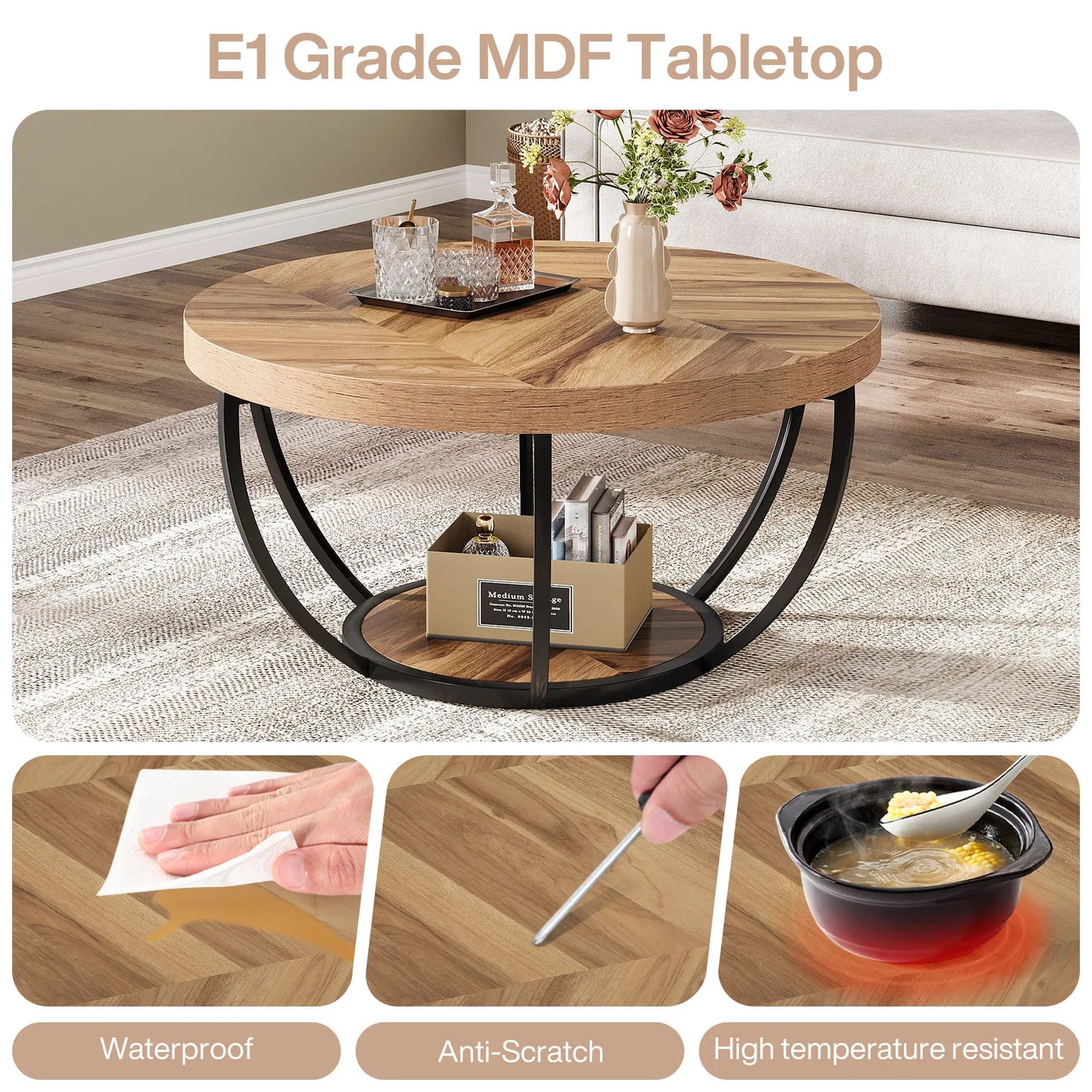 Indus Round Coffee Table - Buy Online at Futura’s Studio