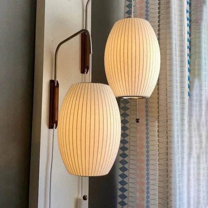 Italian Minimalist Silk Wall Lamp - Futura’s Studio