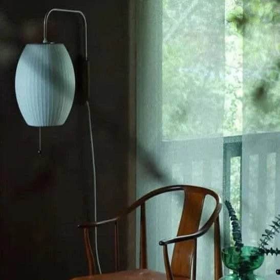 Italian Minimalist Silk Wall Lamp - Futura’s Studio