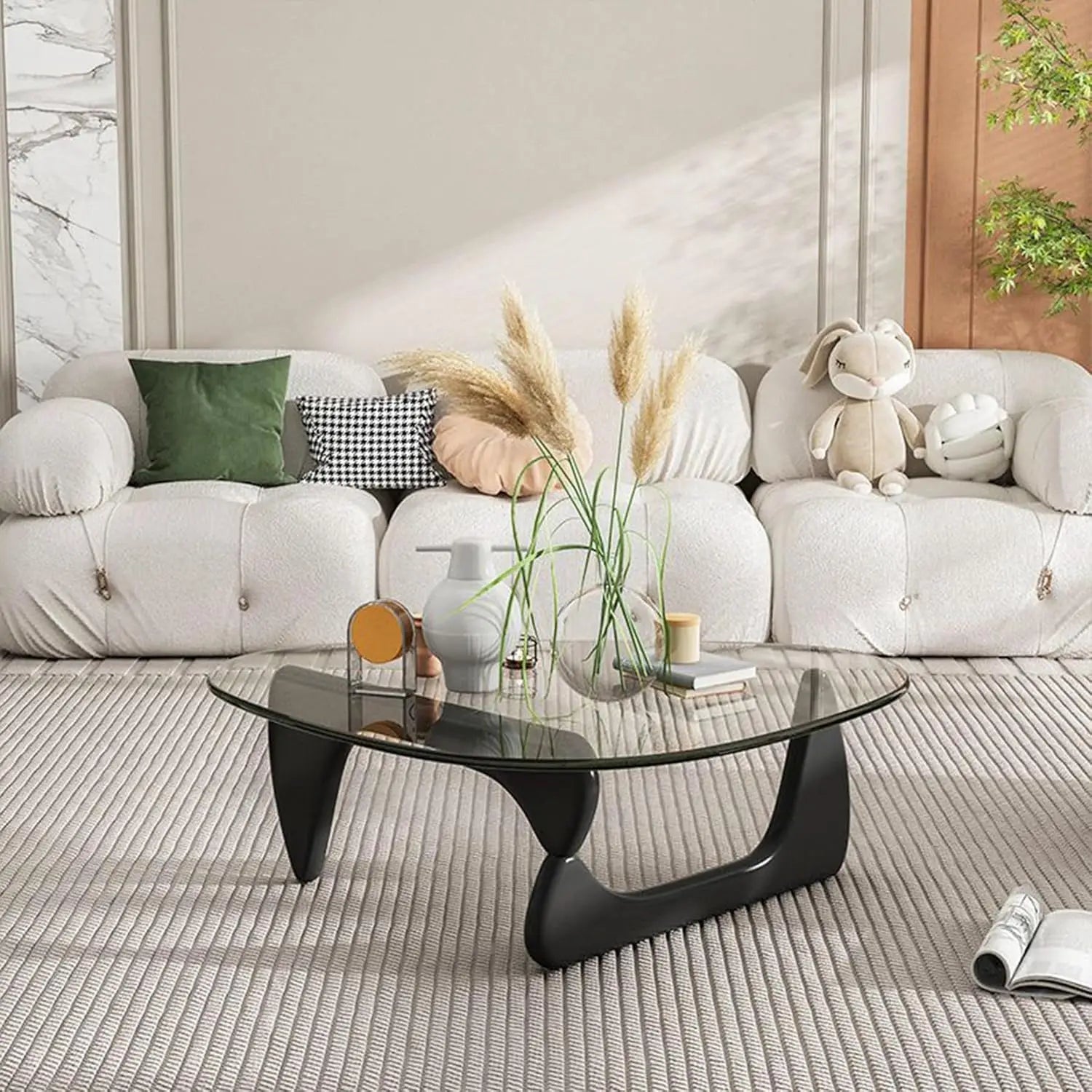 Kōra™ – Geometric Glass Tea Table - Buy Online at Futura’s Studio
