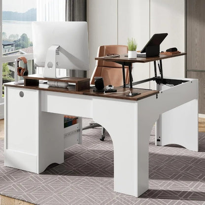 LiftTop Charging Corner Extendable Desk - Buy Online at Futura’s Studio