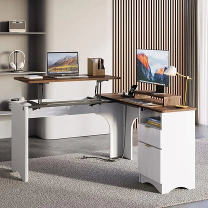 LiftTop Charging Corner Extendable Desk - Buy Online at Futura’s Studio