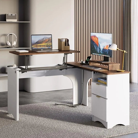 LiftTop Charging Corner Extendable Desk - Buy Online at Futura’s Studio