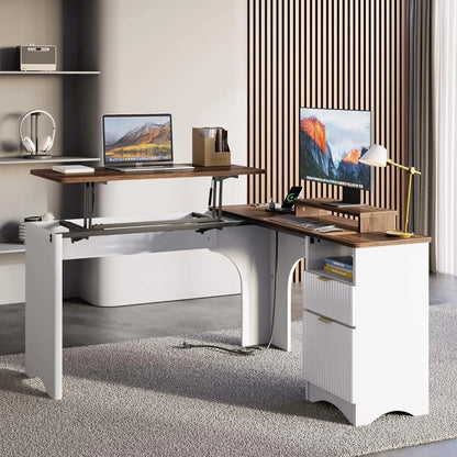 LiftTop Charging Corner Extendable Desk - Buy Online at Futura’s Studio