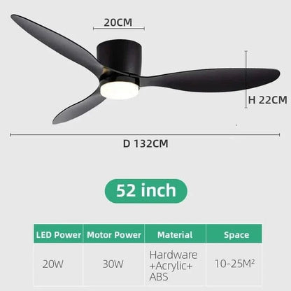 Low Profile Smart Ceiling Fan Light - Buy Online at Futura’s Studio