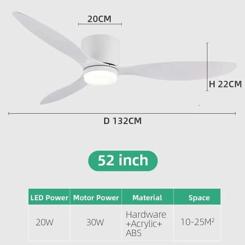 Low Profile Smart Ceiling Fan Light - Buy Online at Futura’s Studio