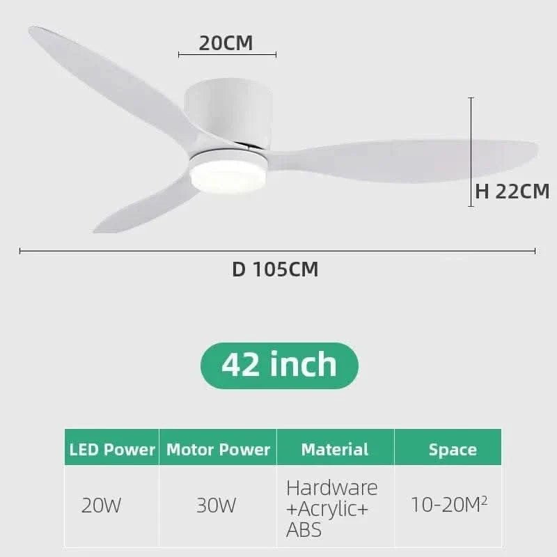 Low Profile Smart Ceiling Fan Light - Buy Online at Futura’s Studio
