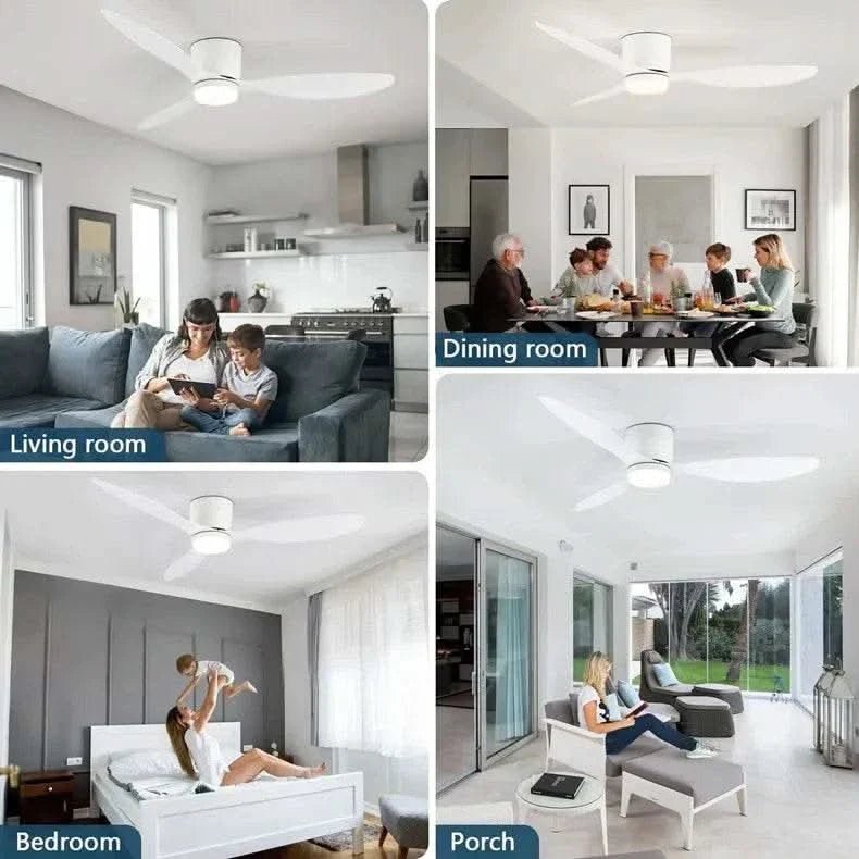 Low Profile Smart Ceiling Fan Light - Buy Online at Futura’s Studio