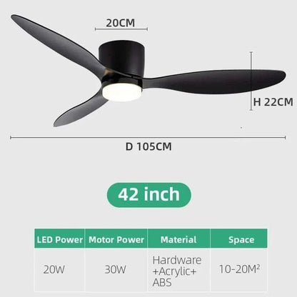 Low Profile Smart Ceiling Fan Light - Buy Online at Futura’s Studio