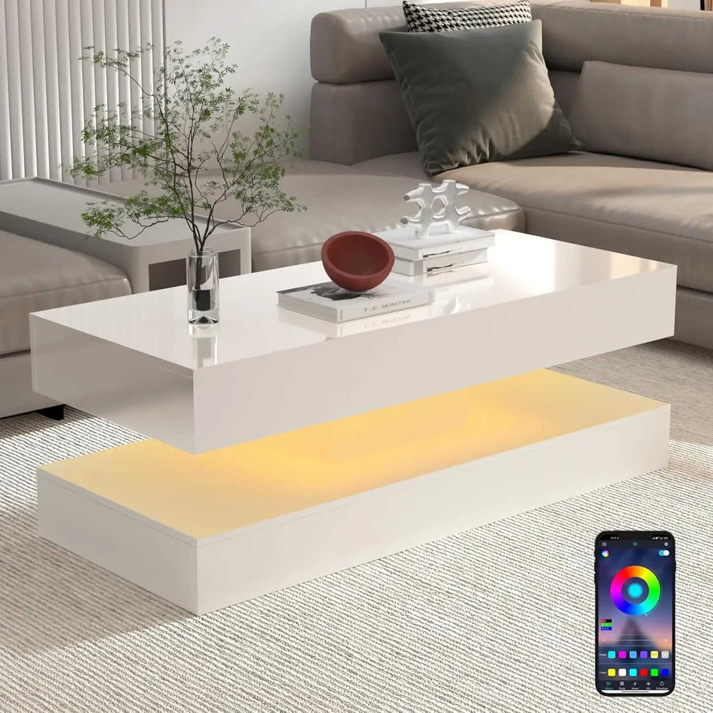 Marble Glow Coffee Table - Buy Online at Futura’s Studio