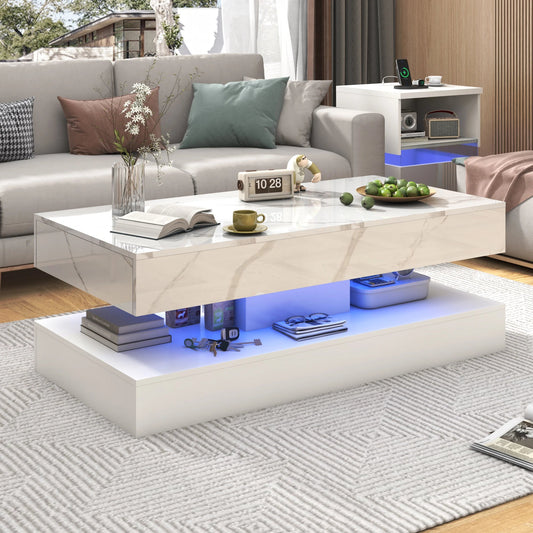 Marble Glow Coffee Table - Buy Online at Futura’s Studio