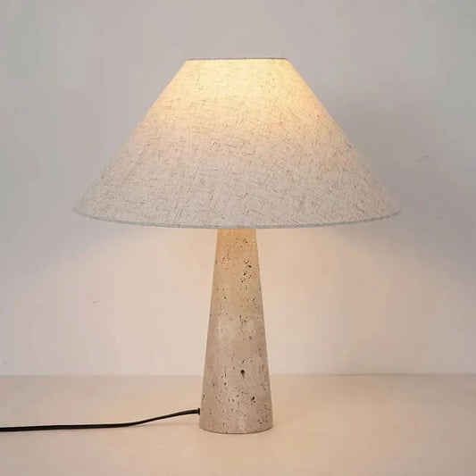 Minimalist Travertine Table Lamp - Buy Online at Futura’s Studio