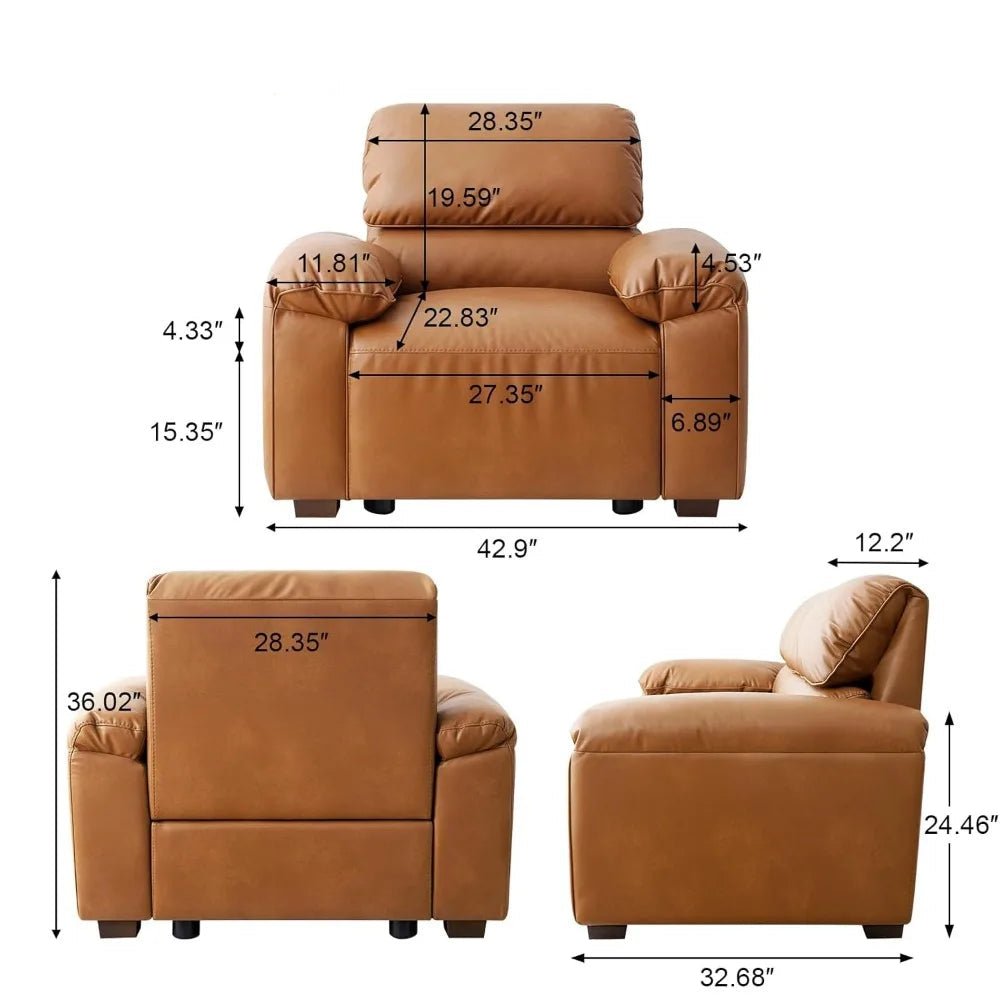 Natural Leather Armchair - Buy Online at Futura’s Studio