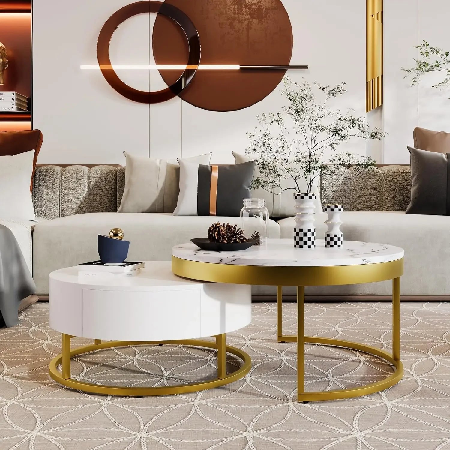 Nesting White Coffee Table - Buy Online at Futura’s Studio