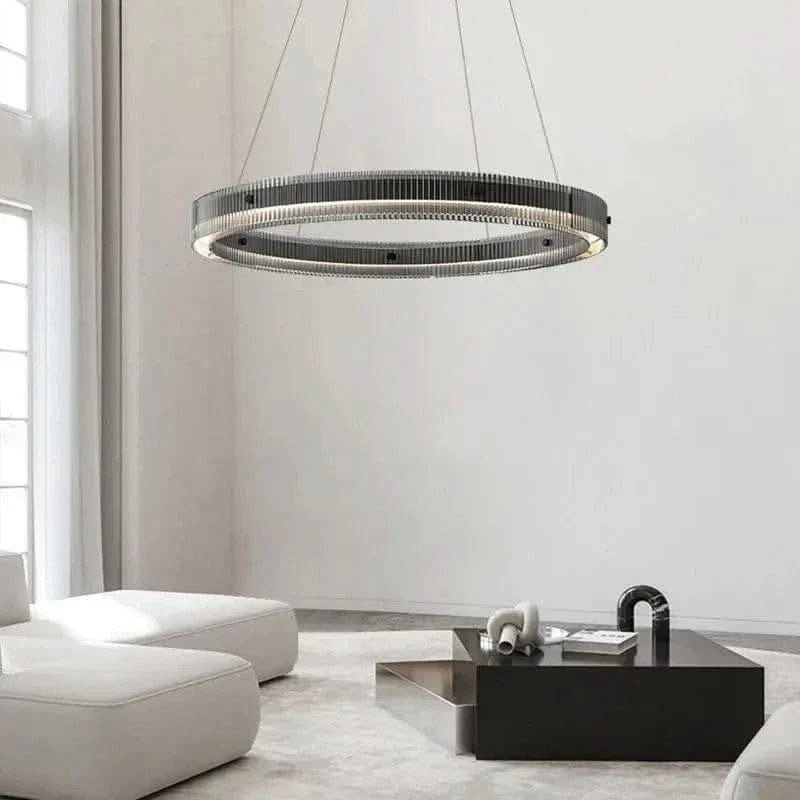 Nordic Luxury Glass Circle Chandelier - Buy Online at Futura’s Studio