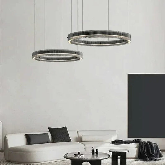 Nordic Luxury Glass Circle Chandelier - Buy Online at Futura’s Studio