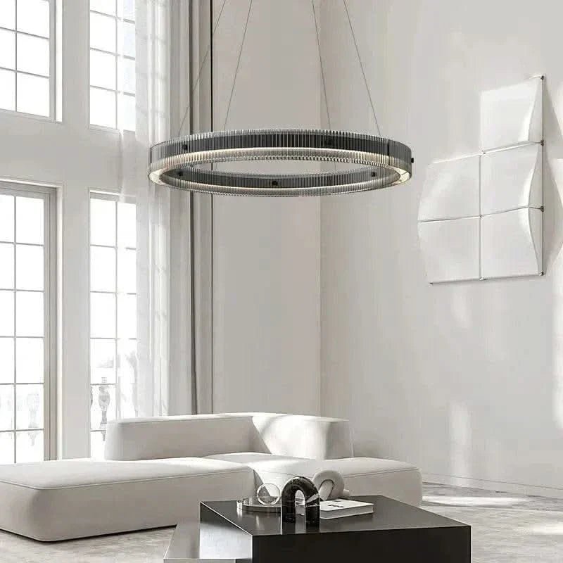 Nordic Luxury Glass Circle Chandelier - Buy Online at Futura’s Studio