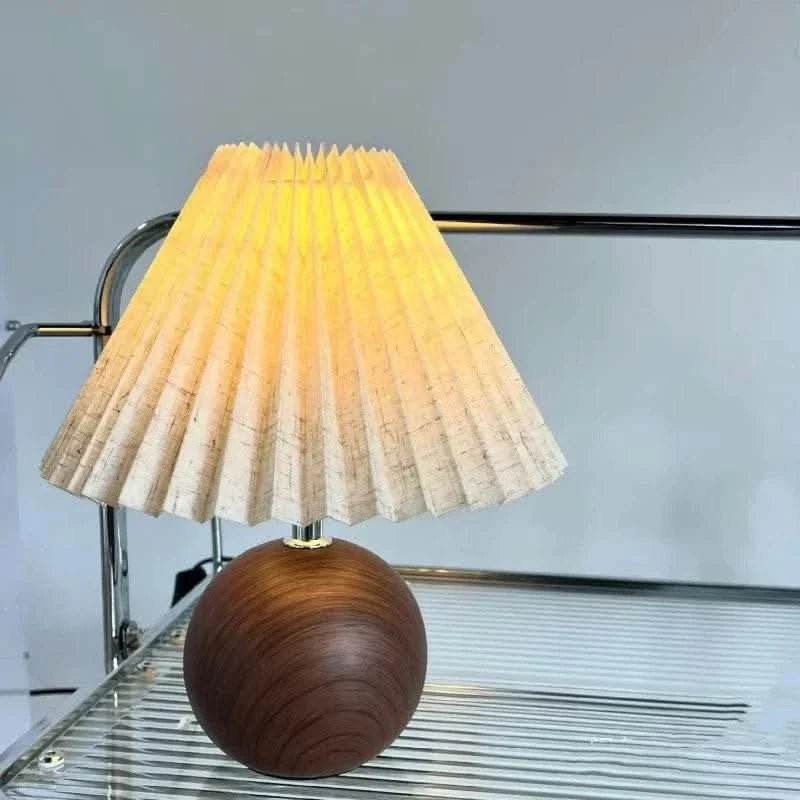 Nordic Walnut Fold LED Bedside Lamp - Futura’s Studio