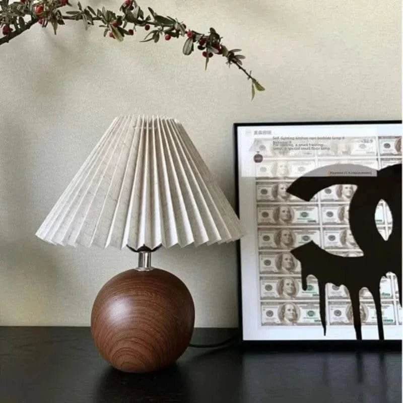 Nordic Walnut Fold LED Bedside Lamp - Futura’s Studio