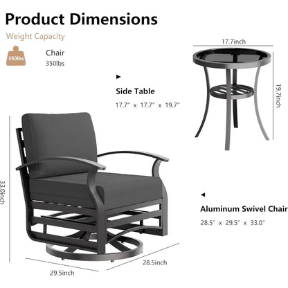 Patio Swivel Set - Buy Online at Futura’s Studio