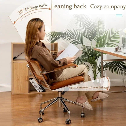 Raya Rattan Office Chair - Buy Online at Futura’s Studio