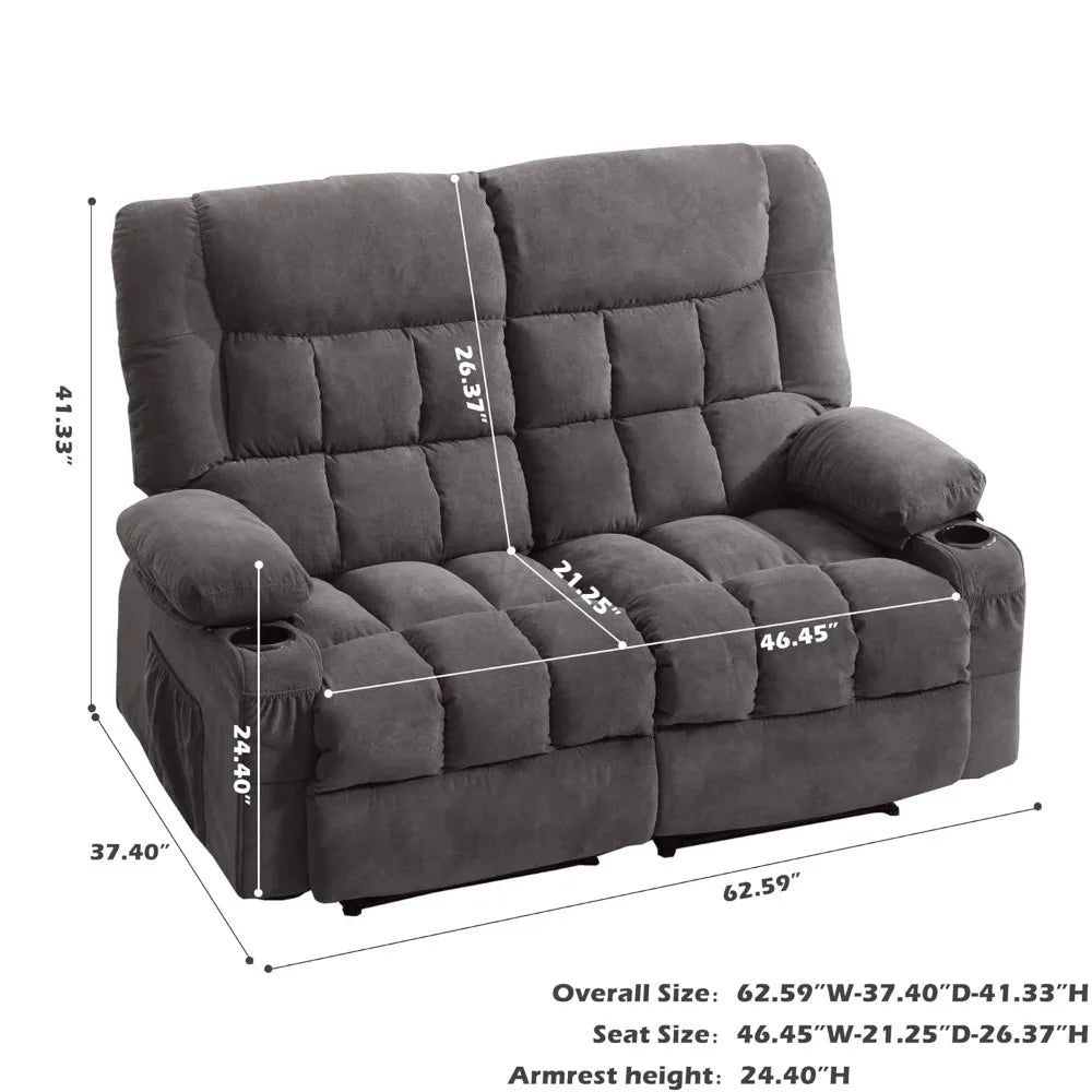 Reclining Cupholder Loveseat - Buy Online at Futura’s Studio