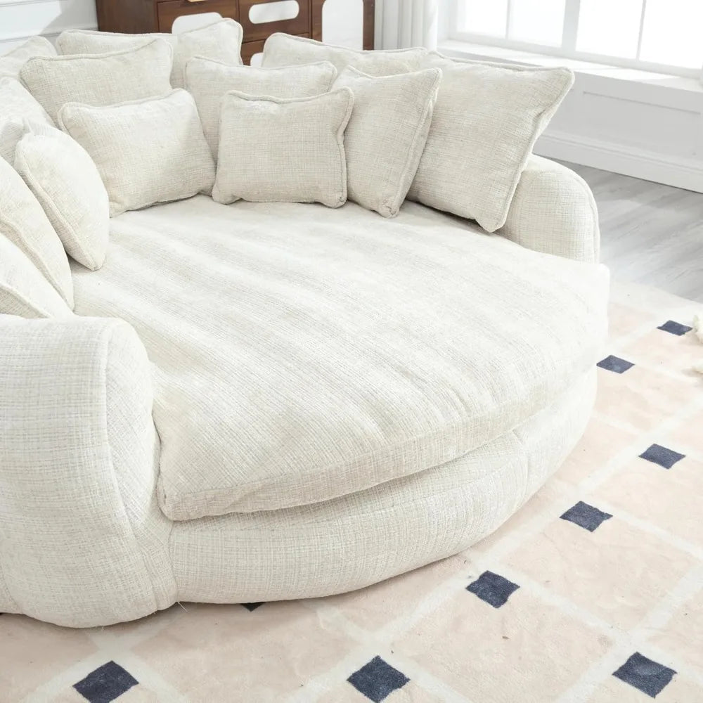 Round Chenille Cloud Couch - Buy Online at Futura’s Studio
