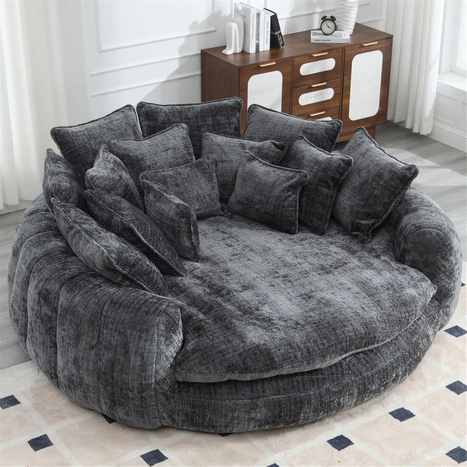 Round Chenille Cloud Couch - Buy Online at Futura’s Studio