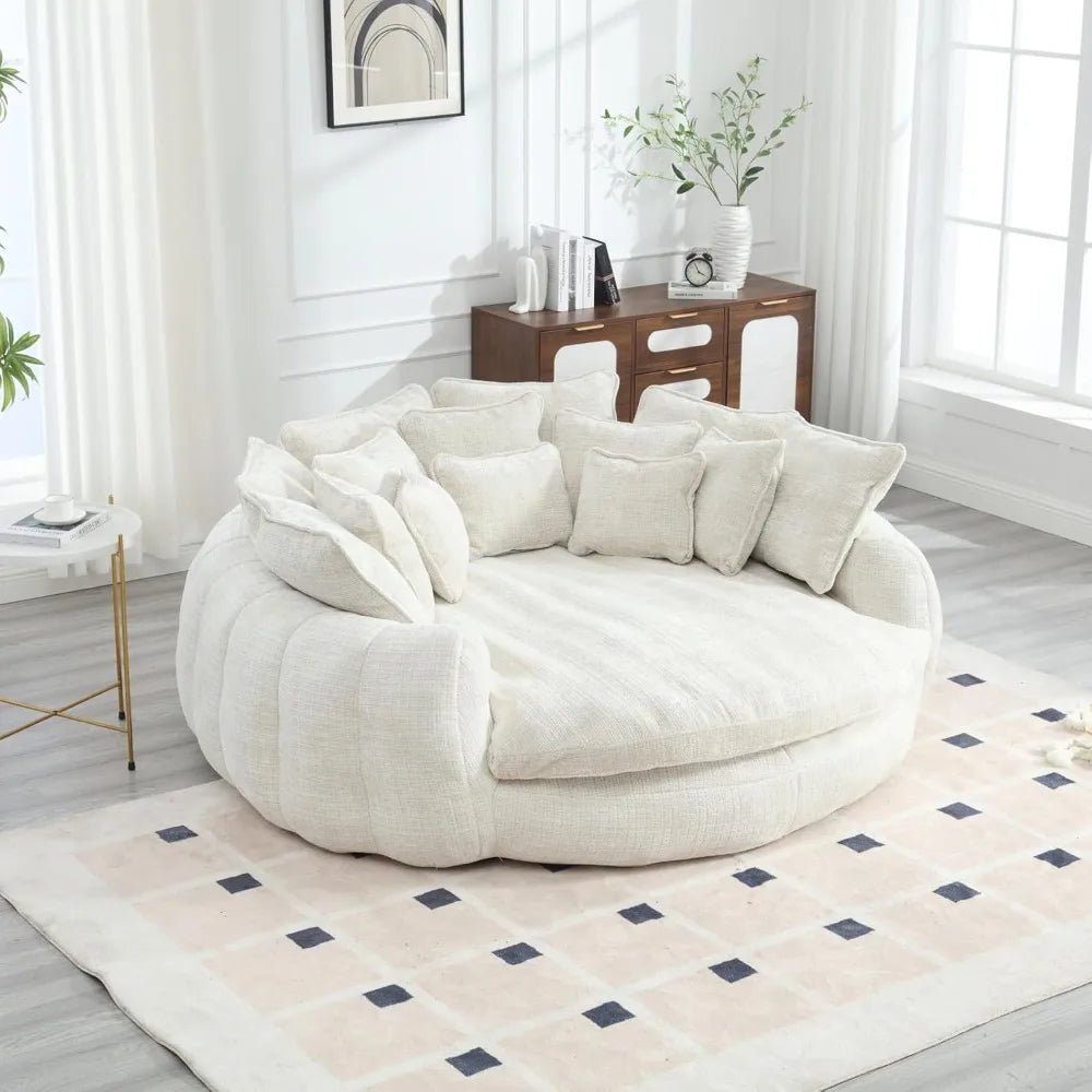 Round Chenille Cloud Couch - Buy Online at Futura’s Studio