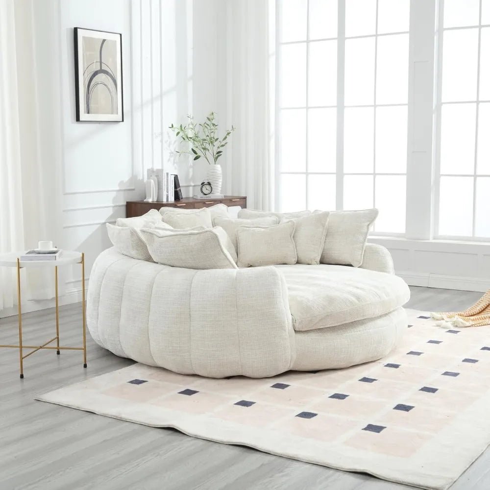 Round Chenille Cloud Couch - Buy Online at Futura’s Studio