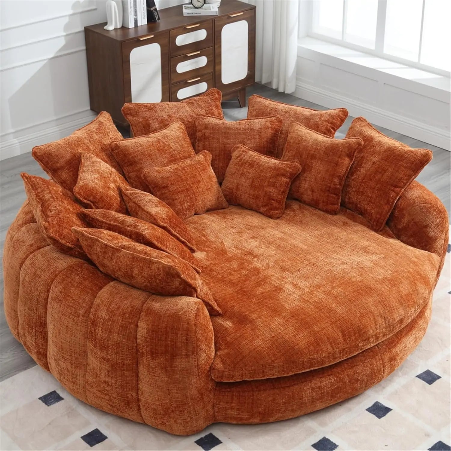 Round Chenille Cloud Couch - Buy Online at Futura’s Studio