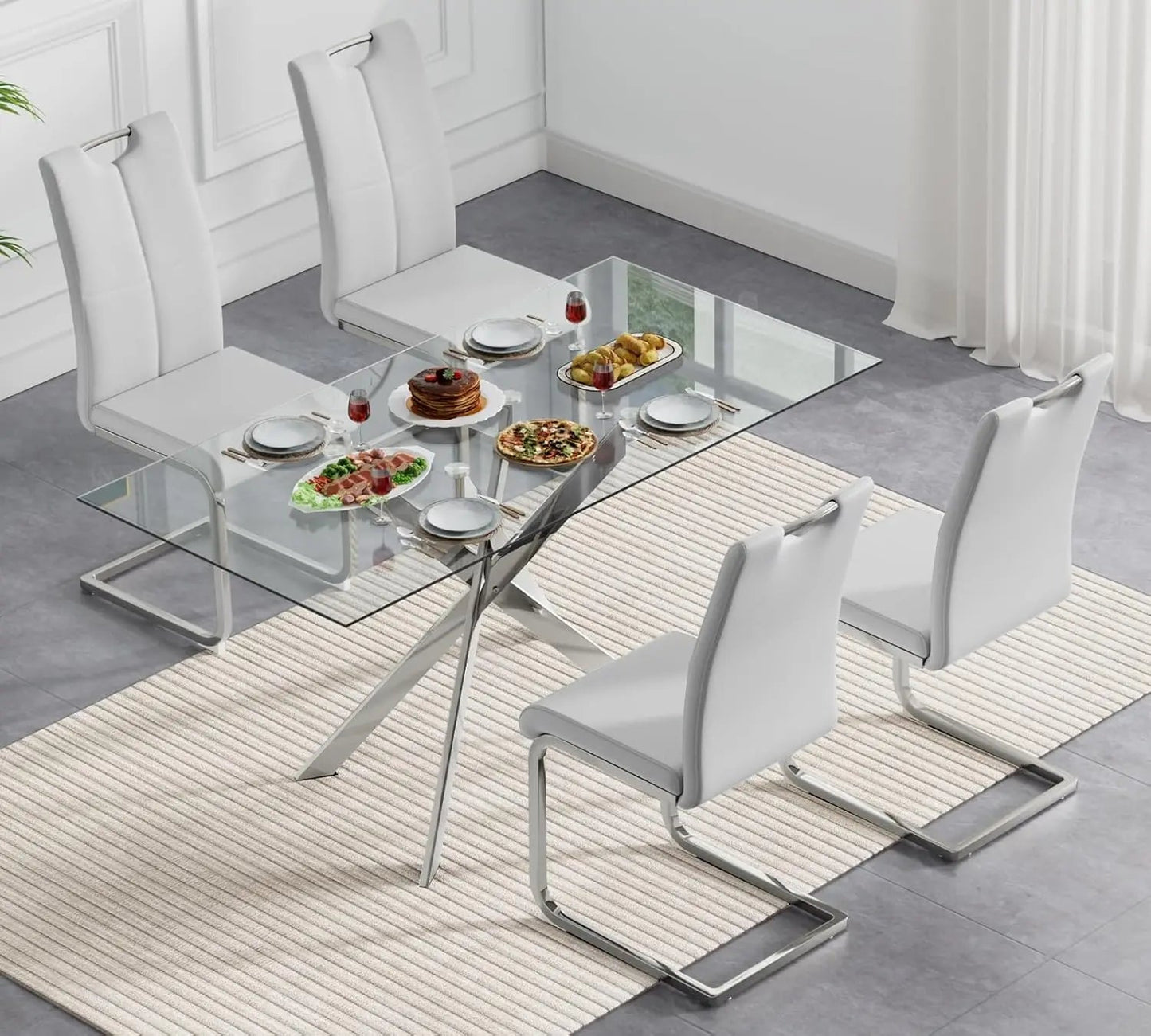 Sirius Glass Dining Table - Buy Online at Futura’s Studio