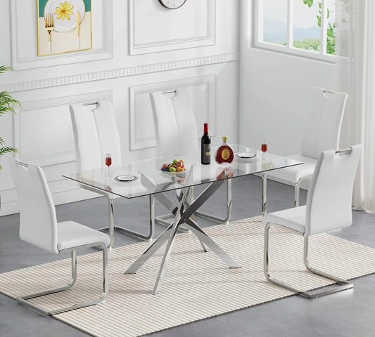Sirius Glass Dining Table - Buy Online at Futura’s Studio