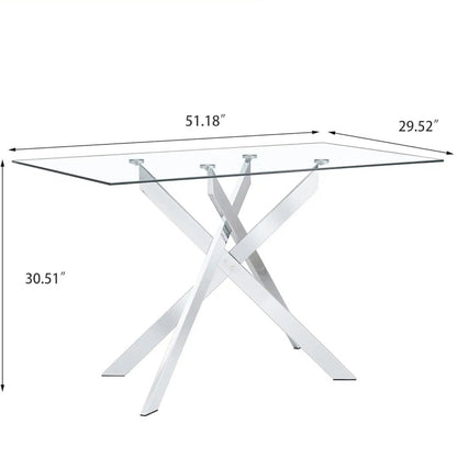Sirius Glass Dining Table - Buy Online at Futura’s Studio