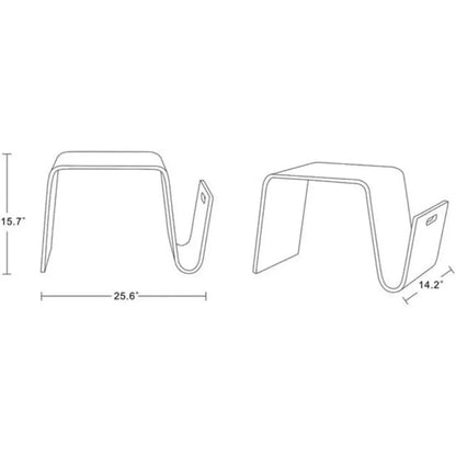 Solari™ – Ashwood Mid - Century End Table - Buy Online at Futura’s Studio