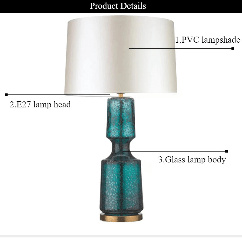 Solari™ Postmodern Glass Art Desk Lamp - Buy Online at Futura’s Studio