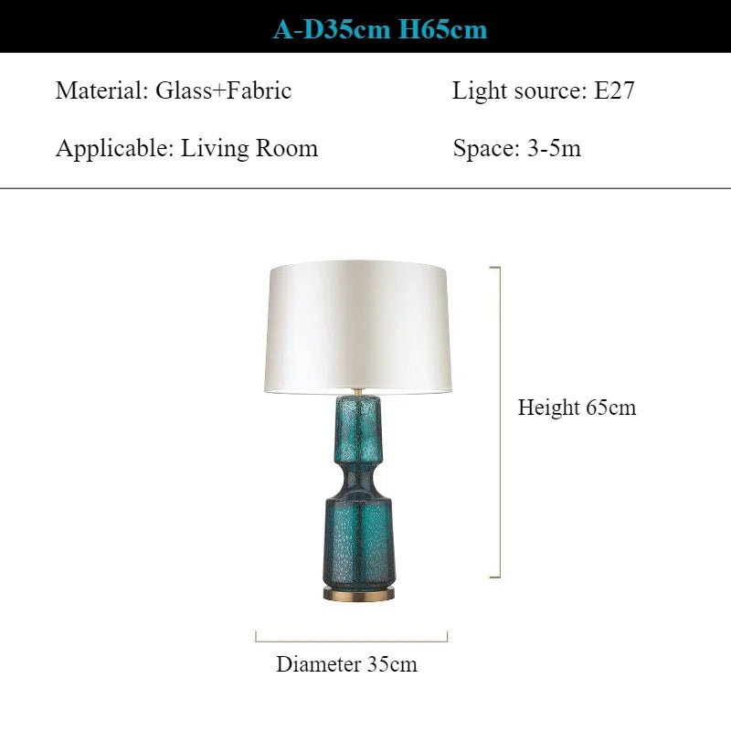 Solari™ Postmodern Glass Art Desk Lamp - Buy Online at Futura’s Studio