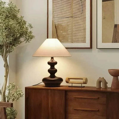 Solid Wood French Table Lamp - Futura’s Studio