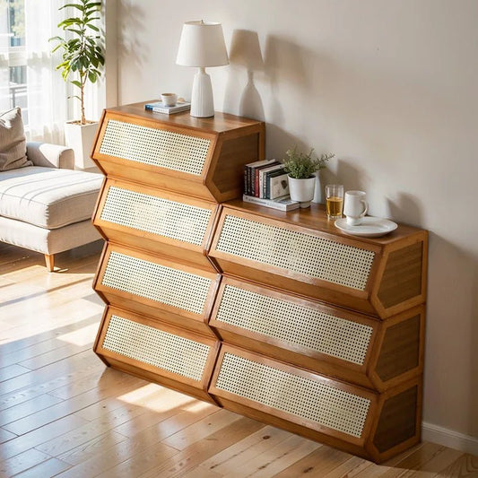 Stackable Hinoki Compartment Cabinet - Buy Online at Futura’s Studio