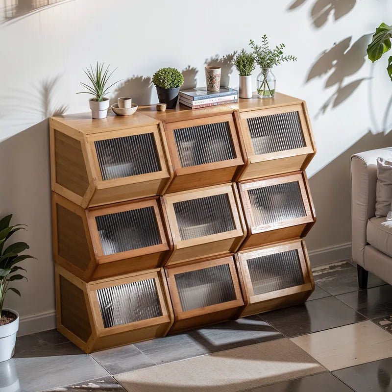 Stackable Hinoki Compartment Cabinet - Buy Online at Futura’s Studio