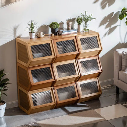 Stackable Hinoki Compartment Cabinet - Buy Online at Futura’s Studio