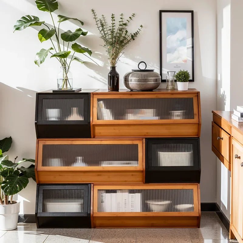 Stackable Hinoki Compartment Cabinet - Buy Online at Futura’s Studio