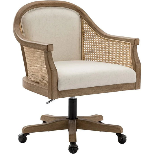 Takumi™ Vintage Rattan Office Chair - Buy Online at Futura’s Studio
