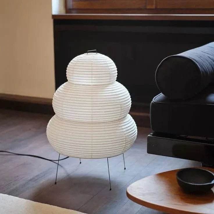 Three-Layer Akari Floor Lamp - Futura’s Studio